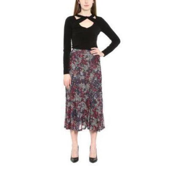 Michael Kors Plus Size Cutout Twist Top Black 3X - Picture 1 of 1